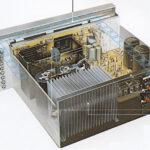 Sony TA-F80 internal structure. Cooling used the so-called cooling pipe system.