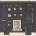 Photo of the back of the TA-3120A from a contemporary brochure. I cut off the legend where the lines lead.
